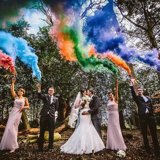Bengalas de humo de colores para bodas y eventos – Pack 5 unidades