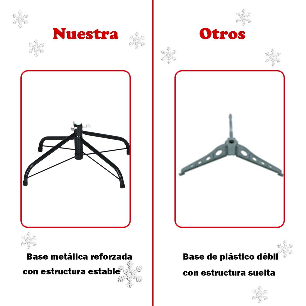 Árbol de Navidad Artificial 180 cm con Luces de Fibra Óptica Multicolor – Árbol 1.8 m Iluminado para Hogar y Fiestas