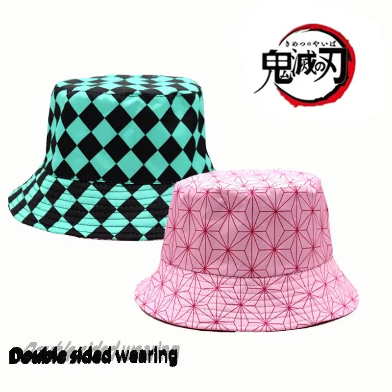 Sombrero Fisherman Cosplay Demon Slayer – Kamado Tanjirou & Nezuko | Kimetsu No Yaiba Sunhat  