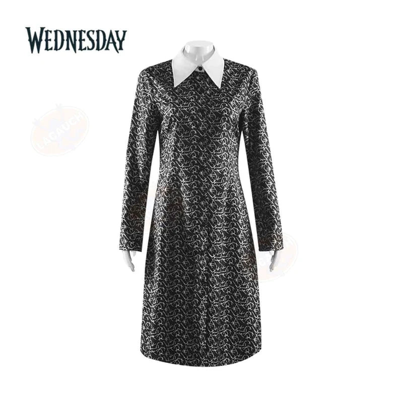 Conjunto de Disfraces Miércoles Addams & Uniformes de la Academia Nevermore – Mujer y Hombre