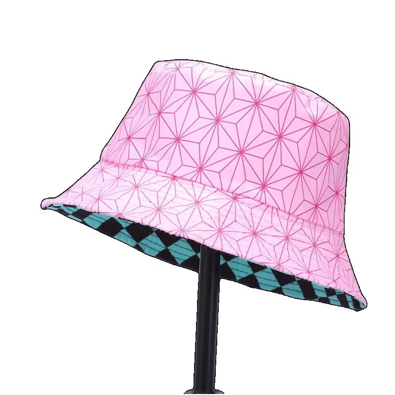 Sombrero Fisherman Cosplay Demon Slayer – Kamado Tanjirou & Nezuko | Kimetsu No Yaiba Sunhat  