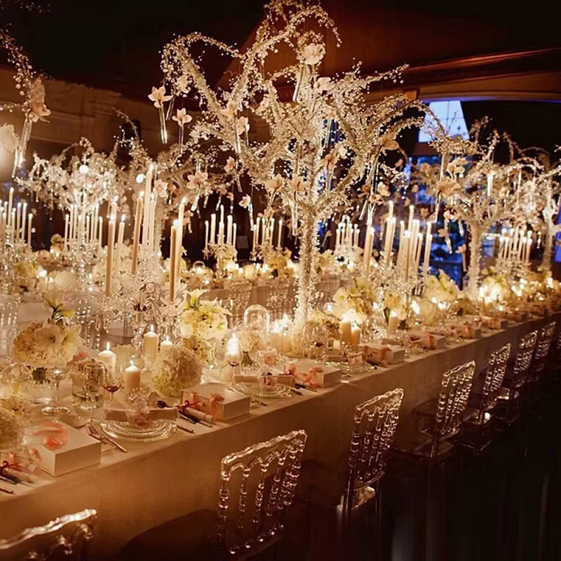 Guirnalda Cortina de Cuentas de Cristal Acrílico 100–150 cm – Decoración Elegante para Bodas, Fiestas y Eventos