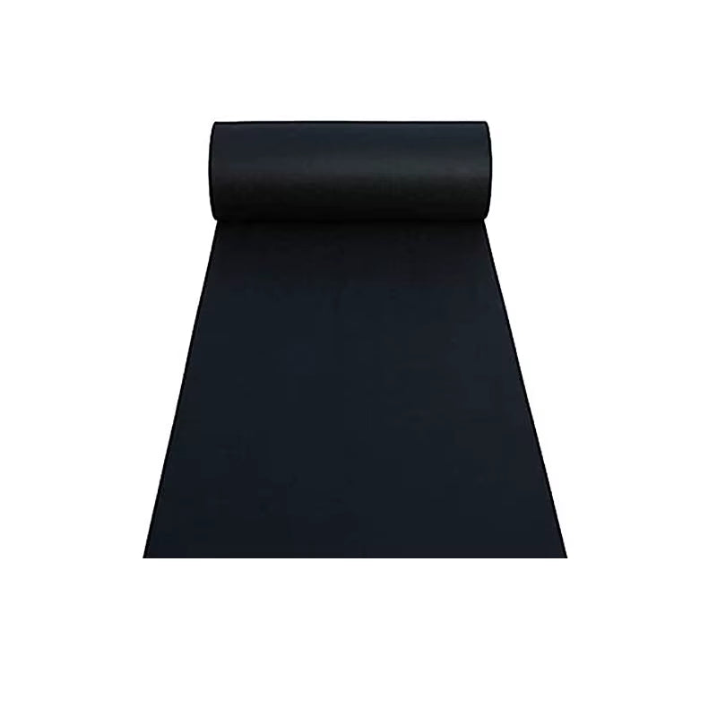 Alfombra de Pasillo Negra para Bodas y Eventos – Decoración Antideslizante