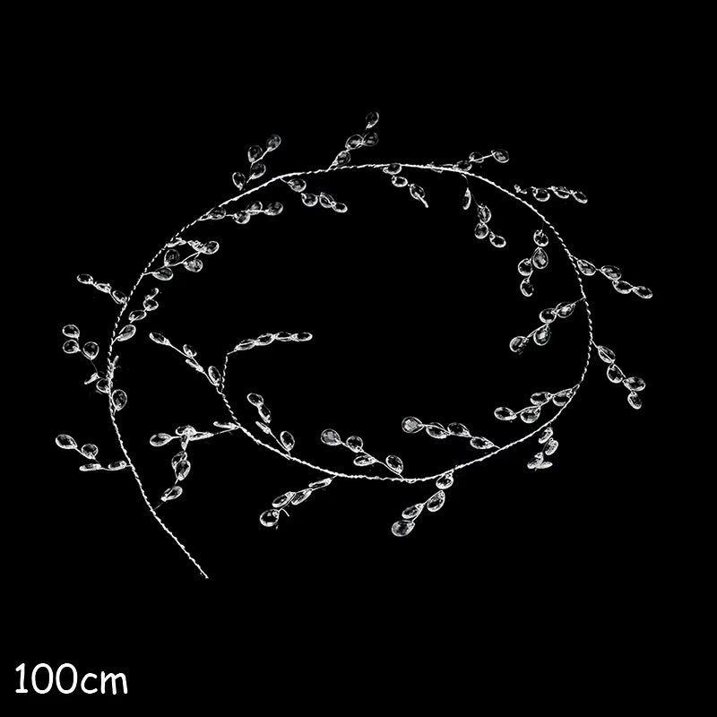 Guirnalda Cortina de Cuentas de Cristal Acrílico 100–150 cm – Decoración Elegante para Bodas, Fiestas y Eventos