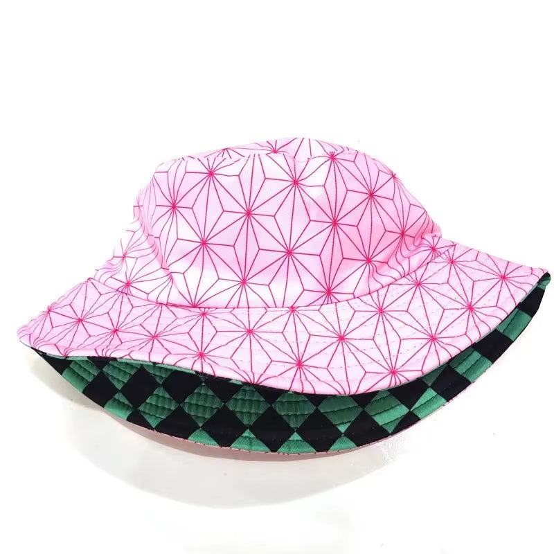 Sombrero Fisherman Cosplay Demon Slayer – Kamado Tanjirou & Nezuko | Kimetsu No Yaiba Sunhat  