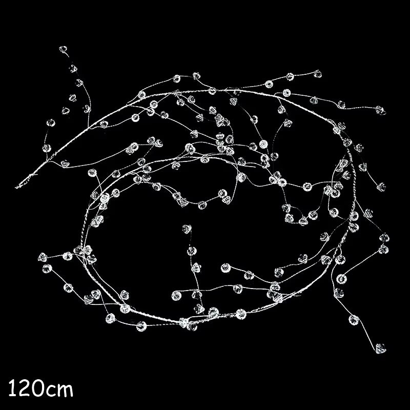 Guirnalda Cortina de Cuentas de Cristal Acrílico 100–150 cm – Decoración Elegante para Bodas, Fiestas y Eventos