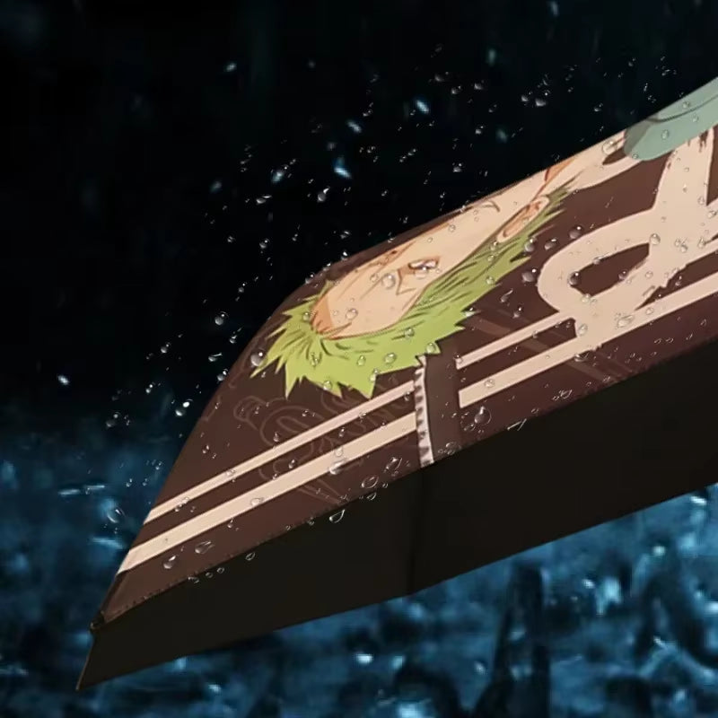 Kimetsu No Yaiba Paraguas – Tanjirou Katana 3 Pliegues | Anime Rain Gear y Accesorios