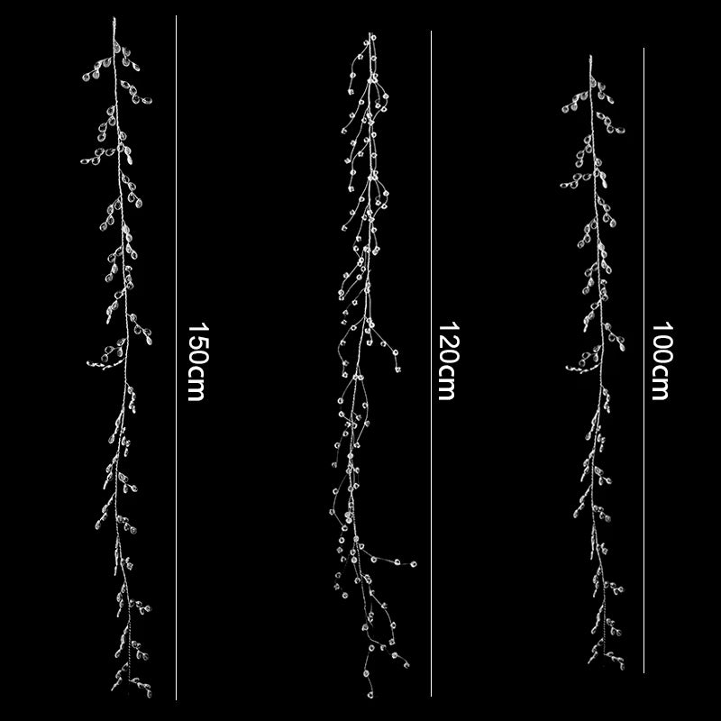 Guirnalda Cortina de Cuentas de Cristal Acrílico 100–150 cm – Decoración Elegante para Bodas, Fiestas y Eventos