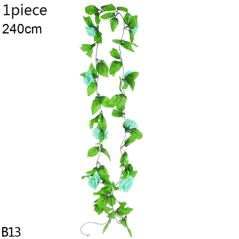 Guirnalda de flores artificiales de wisteria para decoración de bodas y eventos